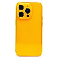 Чехол-накладка для Apple iPhone 14 Pro (прозрачный/оранжевый) - SC344