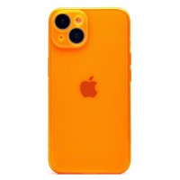 Чехол-накладка для Apple iPhone 14 (прозрачный/оранжевый) - SC344