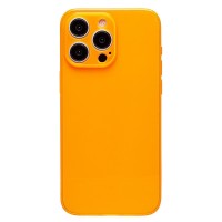 Чехол-накладка для Apple iPhone 15 Pro Max (прозрачный/оранжевый) - SC344