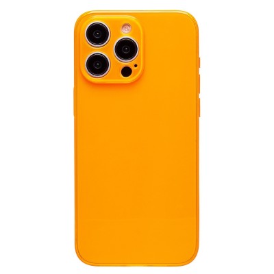Чехол-накладка для Apple iPhone 15 Pro Max (прозрачный/оранжевый) - SC344