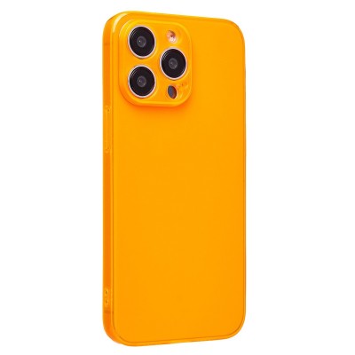 Чехол-накладка для Apple iPhone 15 Pro Max (прозрачный/оранжевый) - SC344
