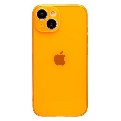 Чехол-накладка для Apple iPhone 15 (прозрачный/оранжевый) - SC344 Чехол-накладка для Apple iPhone 15 (прозрачный/оранжевый) - SC344