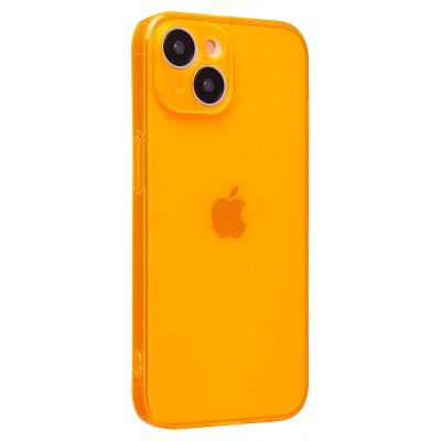 Чехол-накладка для Apple iPhone 15 (прозрачный/оранжевый) - SC344