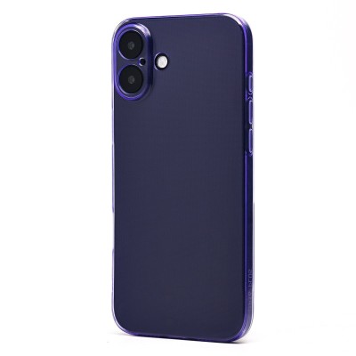 Чехол-накладка для Apple iPhone 16 Plus (прозрачный/фиолетовый) - SC344