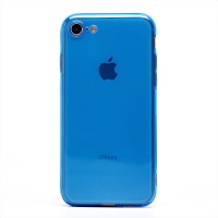 Чехол-накладка для Apple iPhone SE 2022 (прозрачный/синий) - SC344 Чехол-накладка для Apple iPhone SE 2022 (прозрачный/синий) - SC344