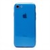 Чехол-накладка для Apple iPhone SE 2022 (прозрачный/синий) - SC344