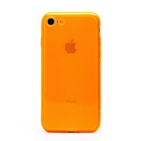 Чехол-накладка для Apple iPhone SE 2022 (прозрачный/оранжевый) - SC344 Чехол-накладка для Apple iPhone SE 2022 (прозрачный/оранжевый) - SC344