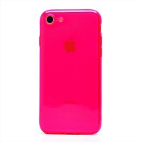Чехол-накладка для Apple iPhone 8 (прозрачный/розовый) - SC344