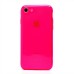 Чехол-накладка для Apple iPhone SE 2022 (прозрачный/розовый) - SC344
