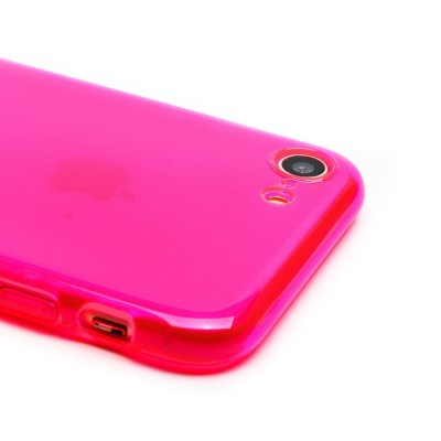 Чехол-накладка для Apple iPhone SE 2022 (прозрачный/розовый) - SC344 Чехол-накладка для Apple iPhone SE 2022 (прозрачный/розовый) - SC344