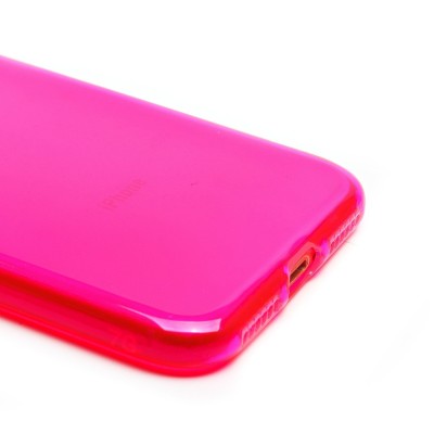 Чехол-накладка для Apple iPhone SE 2022 (прозрачный/розовый) - SC344 Чехол-накладка для Apple iPhone SE 2022 (прозрачный/розовый) - SC344