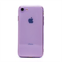 Чехол-накладка для Apple iPhone SE 2022 (прозрачный/фиолетовый) - SC344 Чехол-накладка для Apple iPhone SE 2022 (прозрачный/фиолетовый) - SC344