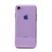 Чехол-накладка для Apple iPhone SE 2022 (прозрачный/фиолетовый) - SC344
