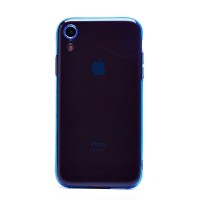 Чехол-накладка для Apple iPhone XR (прозрачный/синий) - SC344 Чехол-накладка для Apple iPhone XR (прозрачный/синий) - SC344