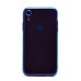 Чехол-накладка для Apple iPhone XR (прозрачный/синий) - SC344