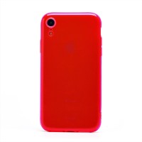 Чехол-накладка для Apple iPhone XR (прозрачный/розовый) - SC344