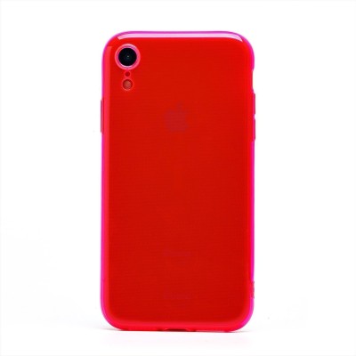Чехол-накладка для Apple iPhone XR (прозрачный/розовый) - SC344