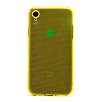 Чехол-накладка для Apple iPhone XR (прозрачный/желтый) - SC344