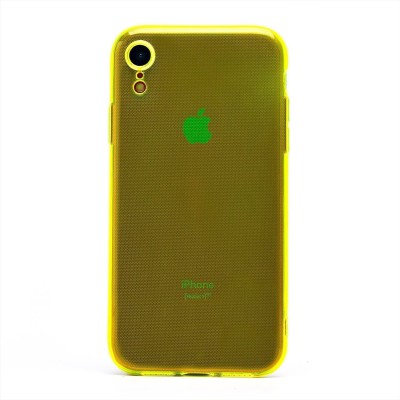 Чехол-накладка для Apple iPhone XR (прозрачный/желтый) - SC344