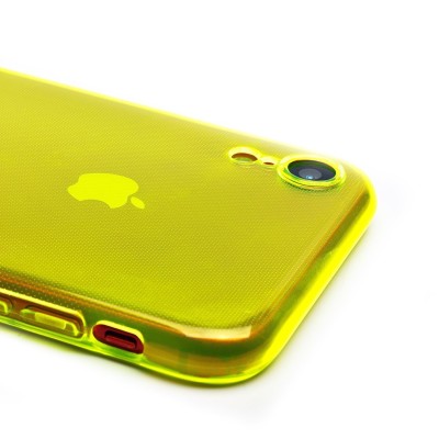 Чехол-накладка для Apple iPhone XR (прозрачный/желтый) - SC344