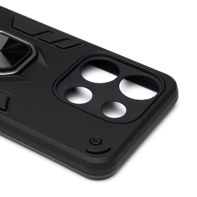 Чехол-накладка для Tecno Pop 7 (черный) - SGP001 противоударный