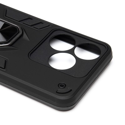 Чехол-накладка для Tecno Spark 10 4G (черный) - SGP001 противоударный