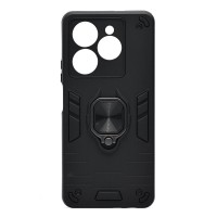 Чехол-накладка для Tecno Spark 20 Pro (черный) - SGP001 противоударный