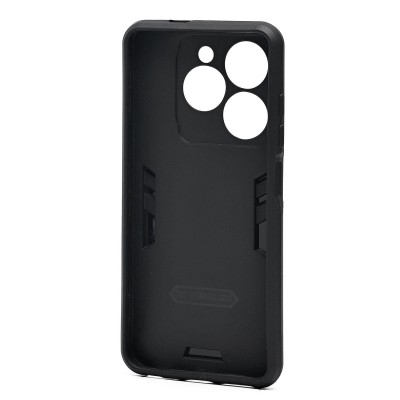 Чехол-накладка для Tecno Spark 20C (черный) - SGP001 противоударный