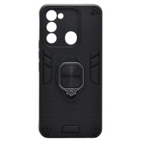 Чехол-накладка для Tecno Spark 8c (черный) - SGP001 противоударный