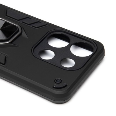 Чехол-накладка для Tecno Spark Go (черный) - SGP001 противоударный