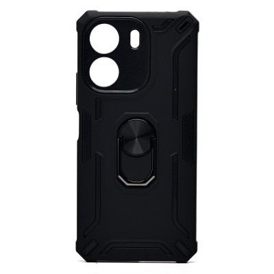 Чехол-накладка для Xiaomi Poco C65 (черный) - SGP002 противоударный