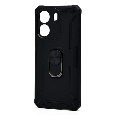 Чехол-накладка для Xiaomi Poco C65 (черный) - SGP002 противоударный