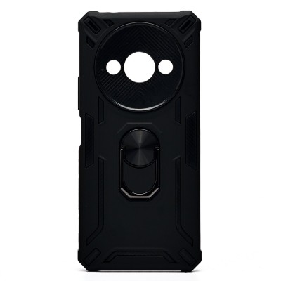 Чехол-накладка для Xiaomi Poco C61 (черный) - SGP002 противоударный