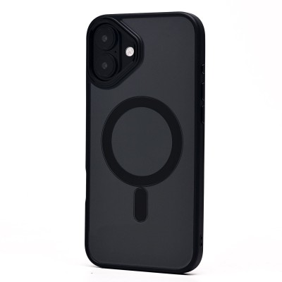 Чехол-накладка для Apple iPhone 16 Plus (черный) - SM004 SafeMag