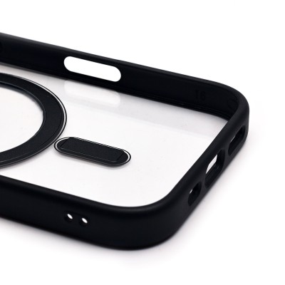 Чехол-накладка для Apple iPhone 16 (черный) - SM004 SafeMag