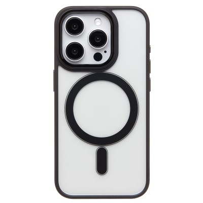 Чехол-накладка для Apple iPhone 15 Pro (черный) - SM004 SafeMag