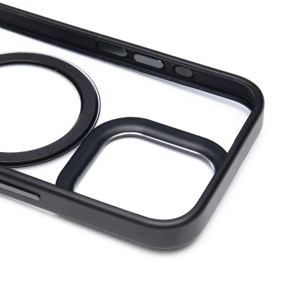 Чехол-накладка для Apple iPhone 15 Pro (черный) - SM004 SafeMag