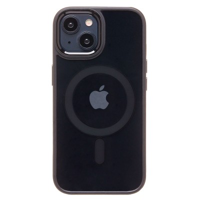 Чехол-накладка для Apple iPhone 15 (черный) - SM004 SafeMag