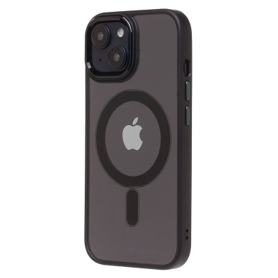 Чехол-накладка для Apple iPhone 15 (черный) - SM004 SafeMag