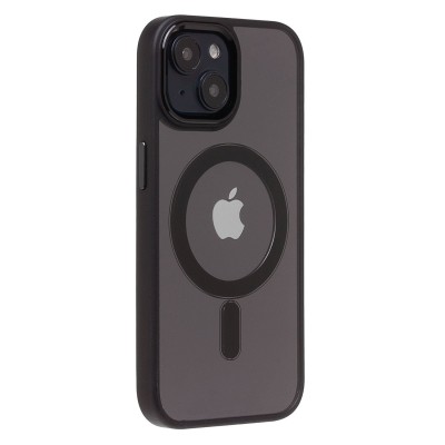 Чехол-накладка для Apple iPhone 15 (черный) - SM004 SafeMag