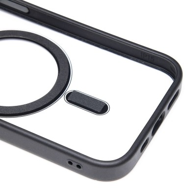 Чехол-накладка для Apple iPhone 15 (черный) - SM004 SafeMag