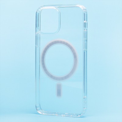 Чехол-накладка для Apple iPhone 12 (прозрачный) - SM006 SafeMag