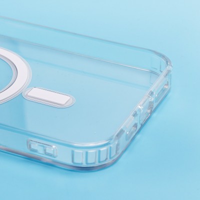 Чехол-накладка для Apple iPhone 15 Plus (прозрачный) - SM006 SafeMag