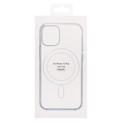 Чехол-накладка для Apple iPhone 15 Plus (прозрачный) - SM006 SafeMag