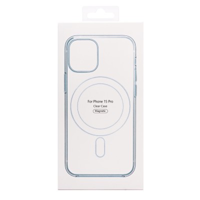 Чехол-накладка для Apple iPhone 15 Pro (прозрачный) - SM006 SafeMag