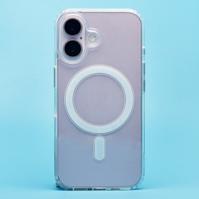 Чехол-накладка для Apple iPhone 16 (прозрачный) - SM006 SafeMag
