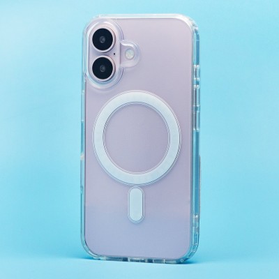 Чехол-накладка для Apple iPhone 16 (прозрачный) - SM006 SafeMag