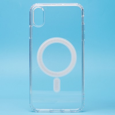 Чехол-накладка для Apple iPhone XS Max (прозрачный) - SM006 SafeMag