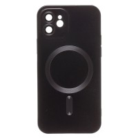 Чехол-накладка для Apple iPhone 12 (черный) - SM020 Matte SafeMag