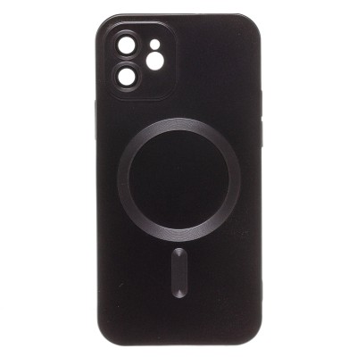 Чехол-накладка для Apple iPhone 12 (черный) - SM020 Matte SafeMag